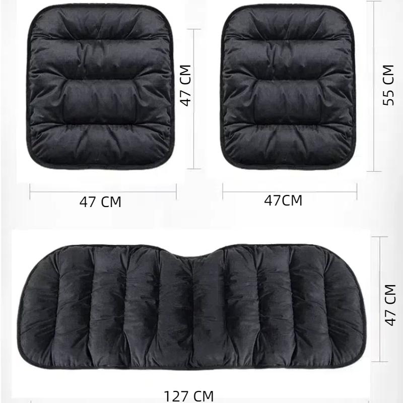 Car Seat Cushion Seat Cover General Front Rear Full Set Down Feather Breathable Protector Mat Pad Auto Accessories for Most Cars
