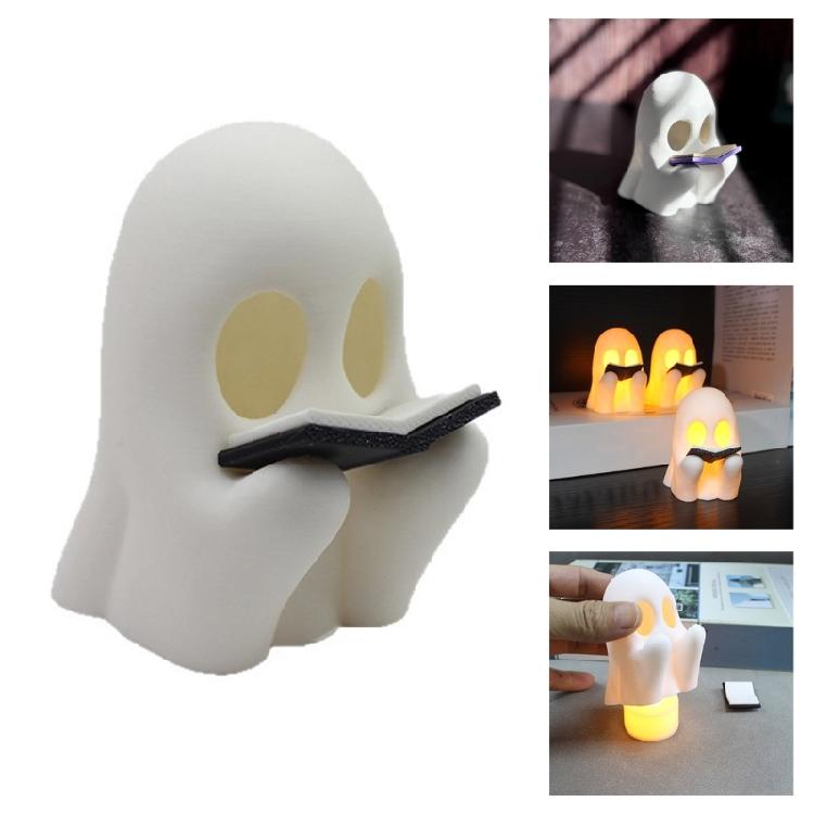 Light Up Halloween Ghosty Decors,Decorative Ghosty Figurines LED Ghosty Decors Halloween Party Decorations for Shelf