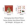 Cross Border New Cartoon Christmas Set Tattoo Stickers Children's Holiday Party Waterproof Sticker