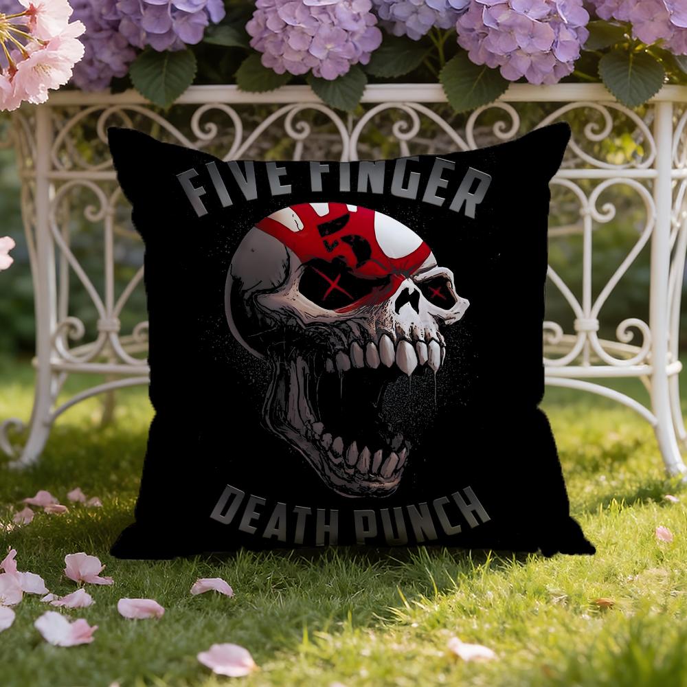 Five F-Finger Death P-Punch Cushion Cover Home & Car Dual-Scene Pillow Cover: Reversible for Premium Comfort