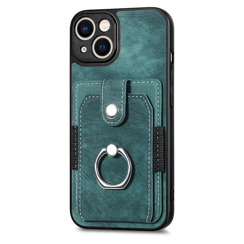 Slim Protective Credit Card Holder Phone Case For Google Pixel 9 Pro XL 8 8A 7 Pro 7A 6 Pro 6A Back Cover With Ring
