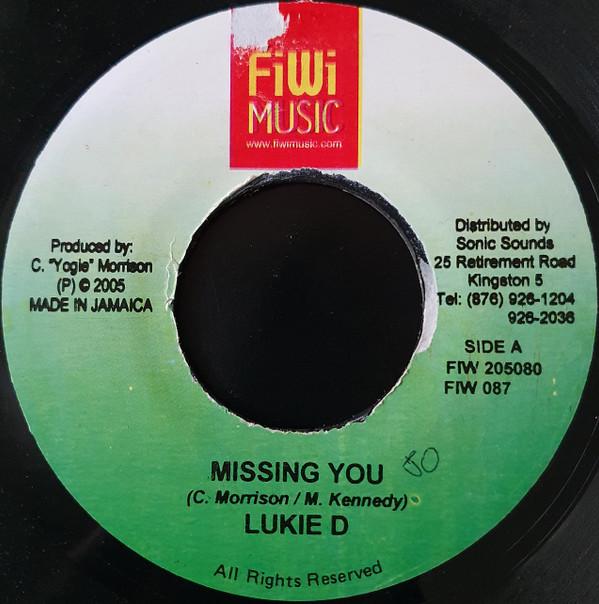 

7inch Record LUKIE D, GHOST - Missing You FIWI087 FiWi Music 2006 Jamaica Reggae, Ska & Dub Used
