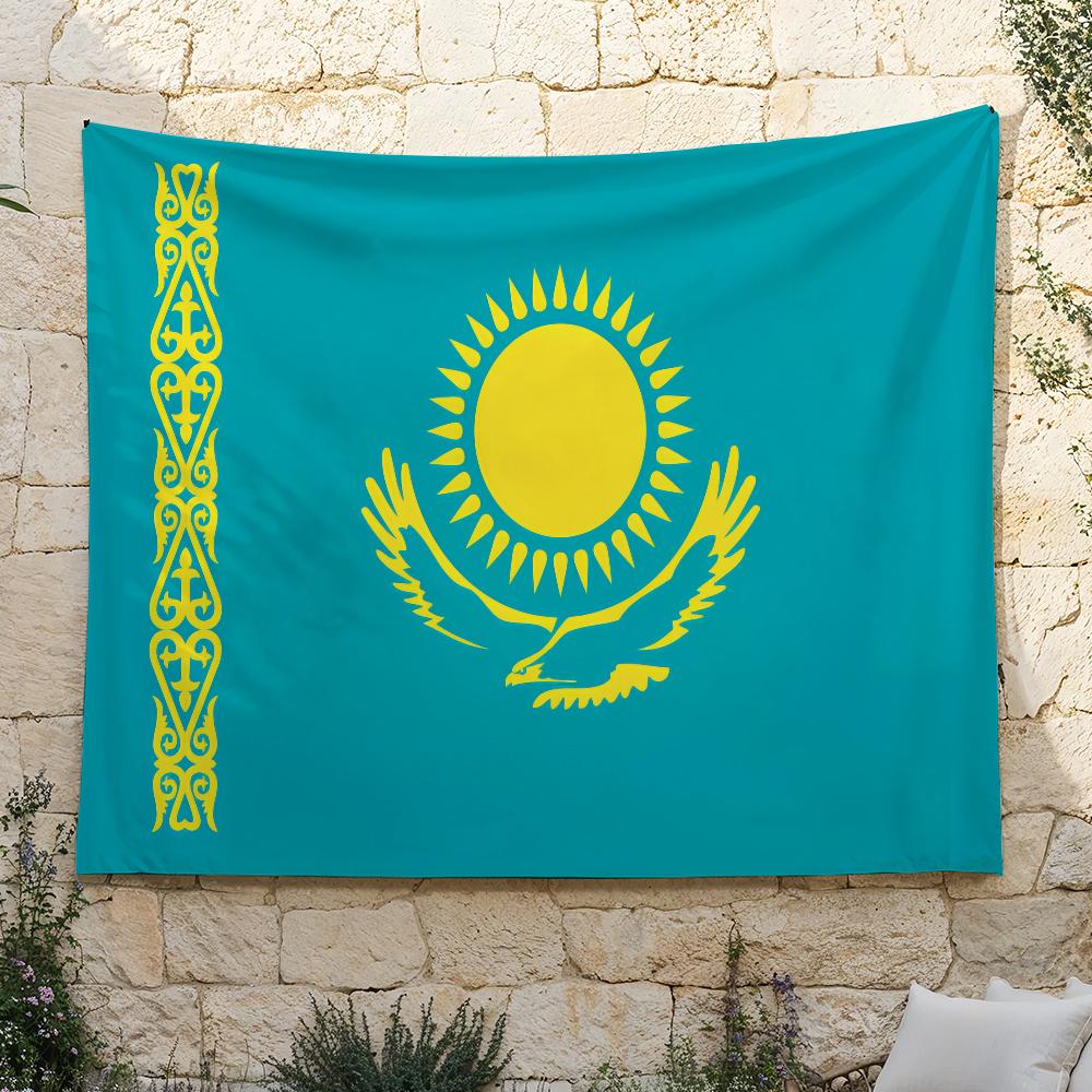 Land K-Kasachstan Flagge Für Camping Party Picknick Studio Stand Hintergrundwand Innendekoration Banner