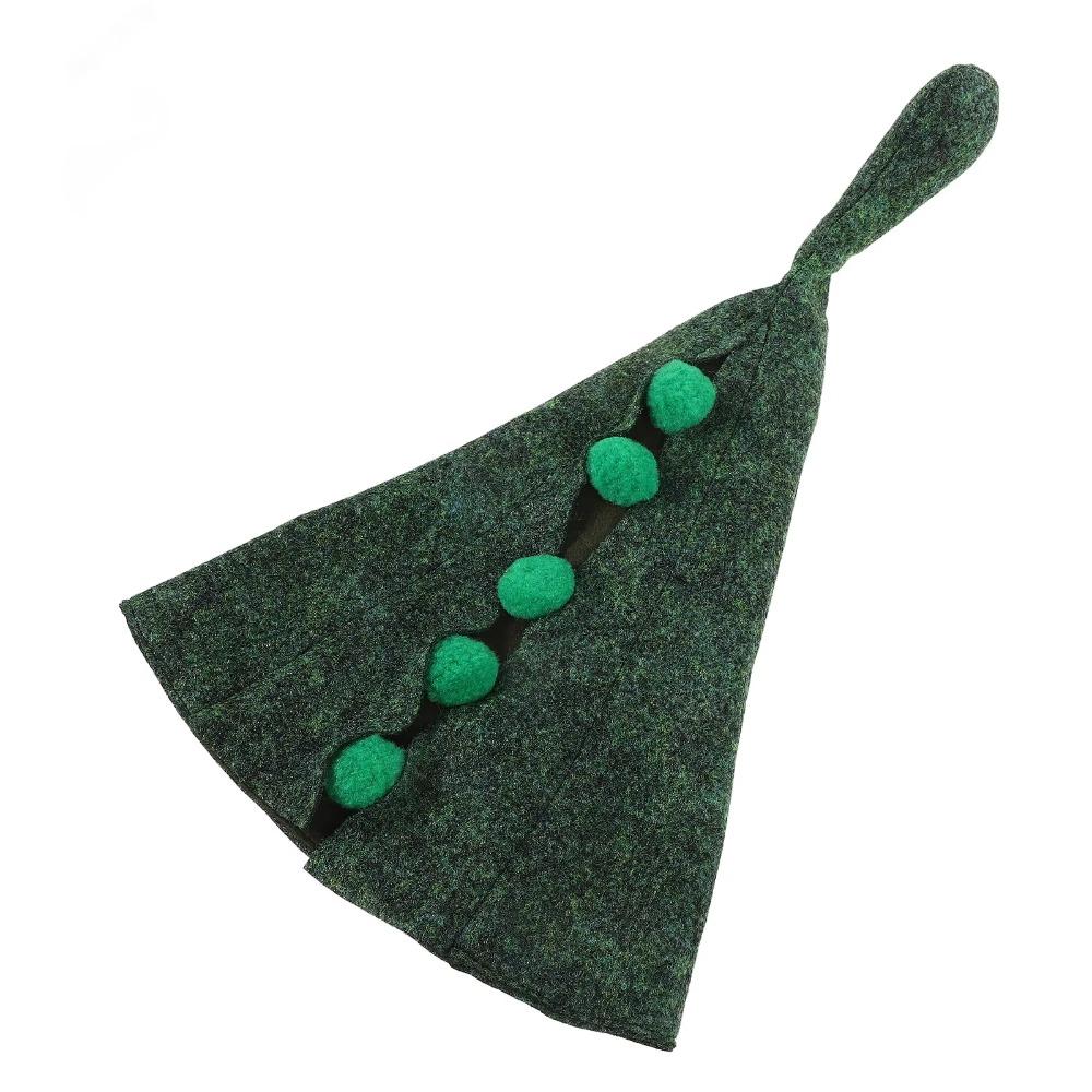 Polyester Peasecod Shape Hat Hair Decoration Pea Wizard Role Play Caps  Makeup Props