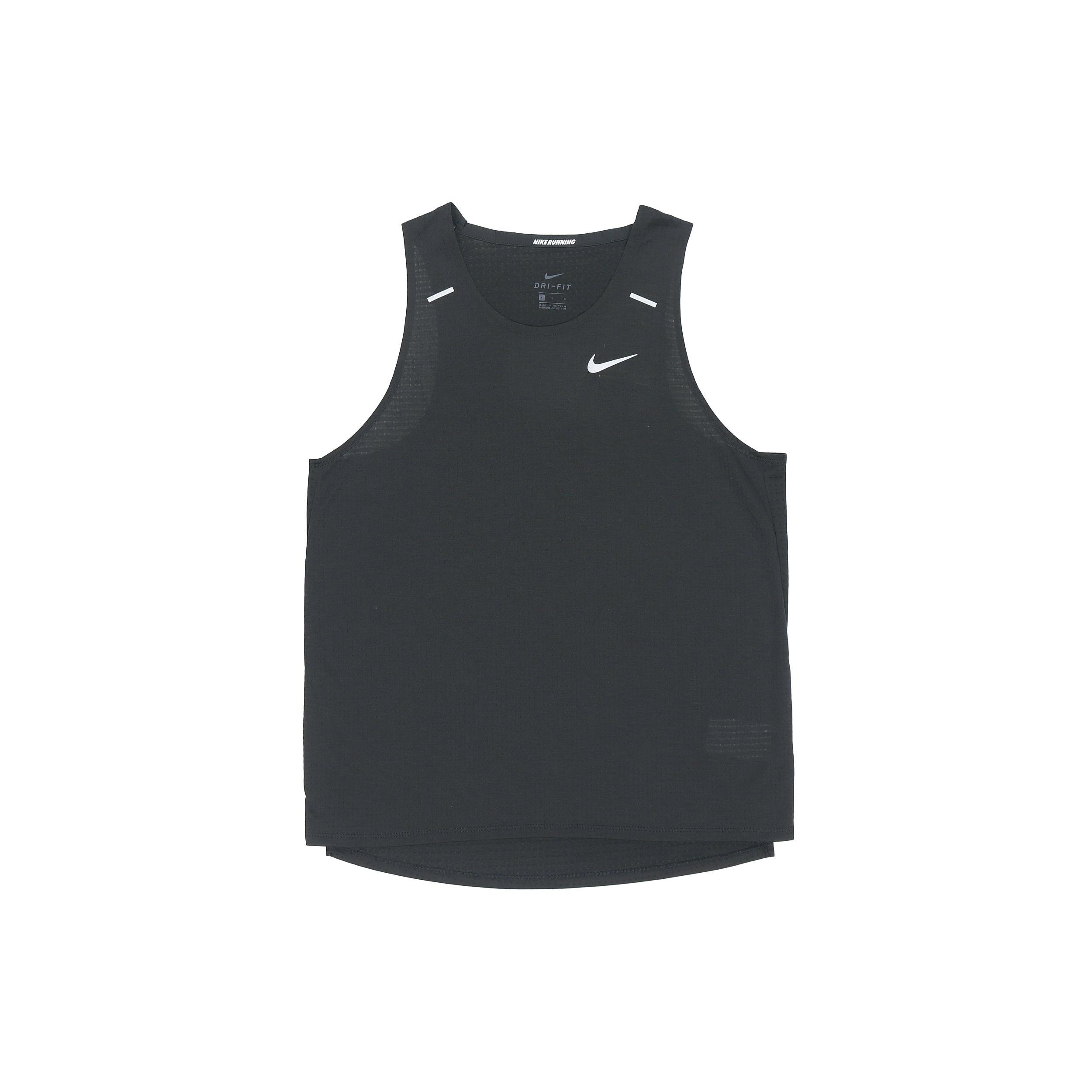 Nike Rise 365 Dri-fit Breathable Quick Dry Running Vest Black Men s CJ5419-010 L
