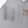 1PC Travel Ledger Seal Punch Card Notebook Transparent Loose-Leaf Pvc Shell Ledger