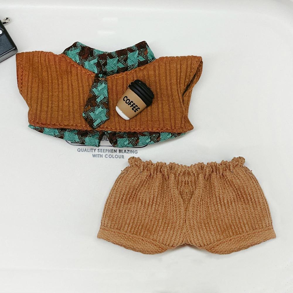 1 Set Sweater Vest Cotton Doll's Clothes School Uniform Plush Doll Clothes  Doll Accessories