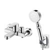 Bath Mixer Tap with Hand Shower Single Lever Adjustable Hot and Cold Water Bath Mixer Shower Set for Bathroom Concealed