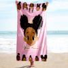 1PC Custom Name Princess Crown Adventure Beach Towel Highly Absorbent And Sand-Resistant Towel for Swimming, Pool, Yoga, And Travel Lightweight