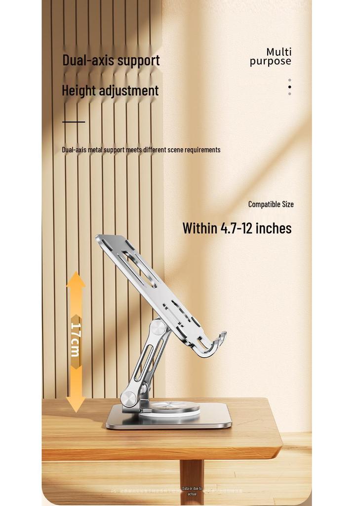 Adjustable Aluminum Tablet and Phone Stand for iPad and iPhone