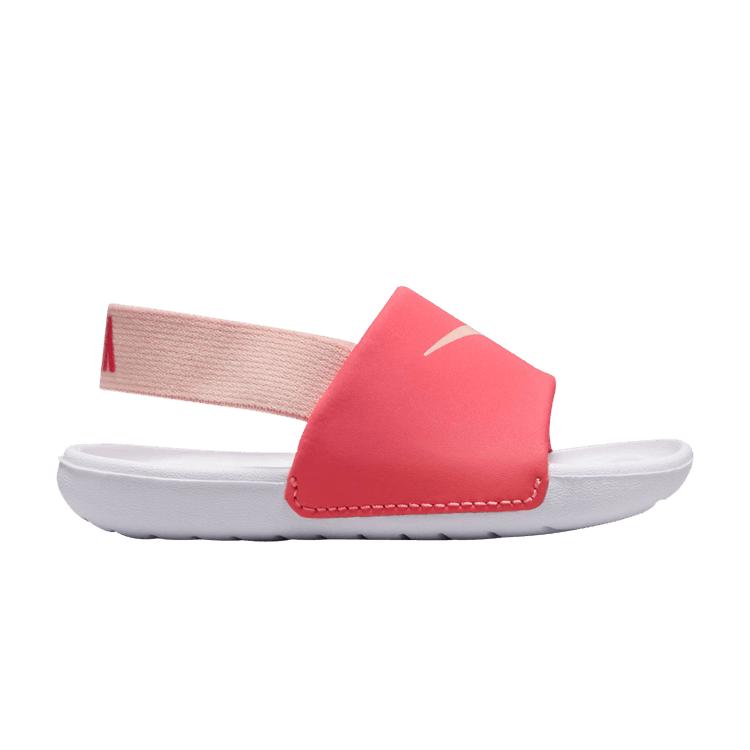 

Nike Kawa Slide TD Волшебный уголек Эхо Розовый Детские кроссовки Белый BV1094-800 26