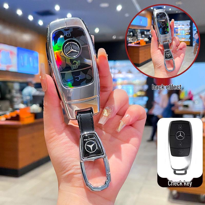 Husă cheie Mercedes-Benz pentru E-Class, C-Class, S-Class, GLB, GLC, GLE, GLA - Se potrivește E300L, C260L, A200L