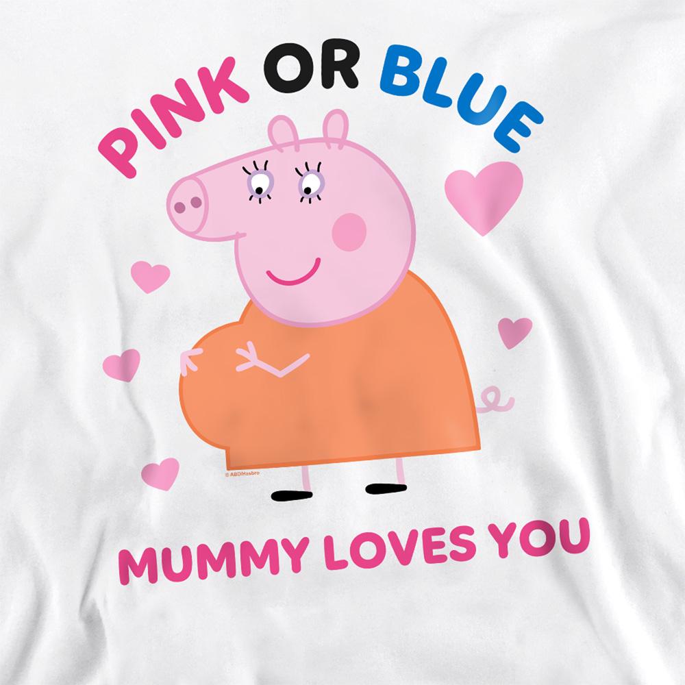 Peppa Pig Womens/Ladies Pink Or Blue Mummy Pig Loves You Sweatshirt