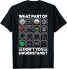 Airline Aircraft Airplane Pilot Tools Instruments Indicators Gift Unisex T-Shirt