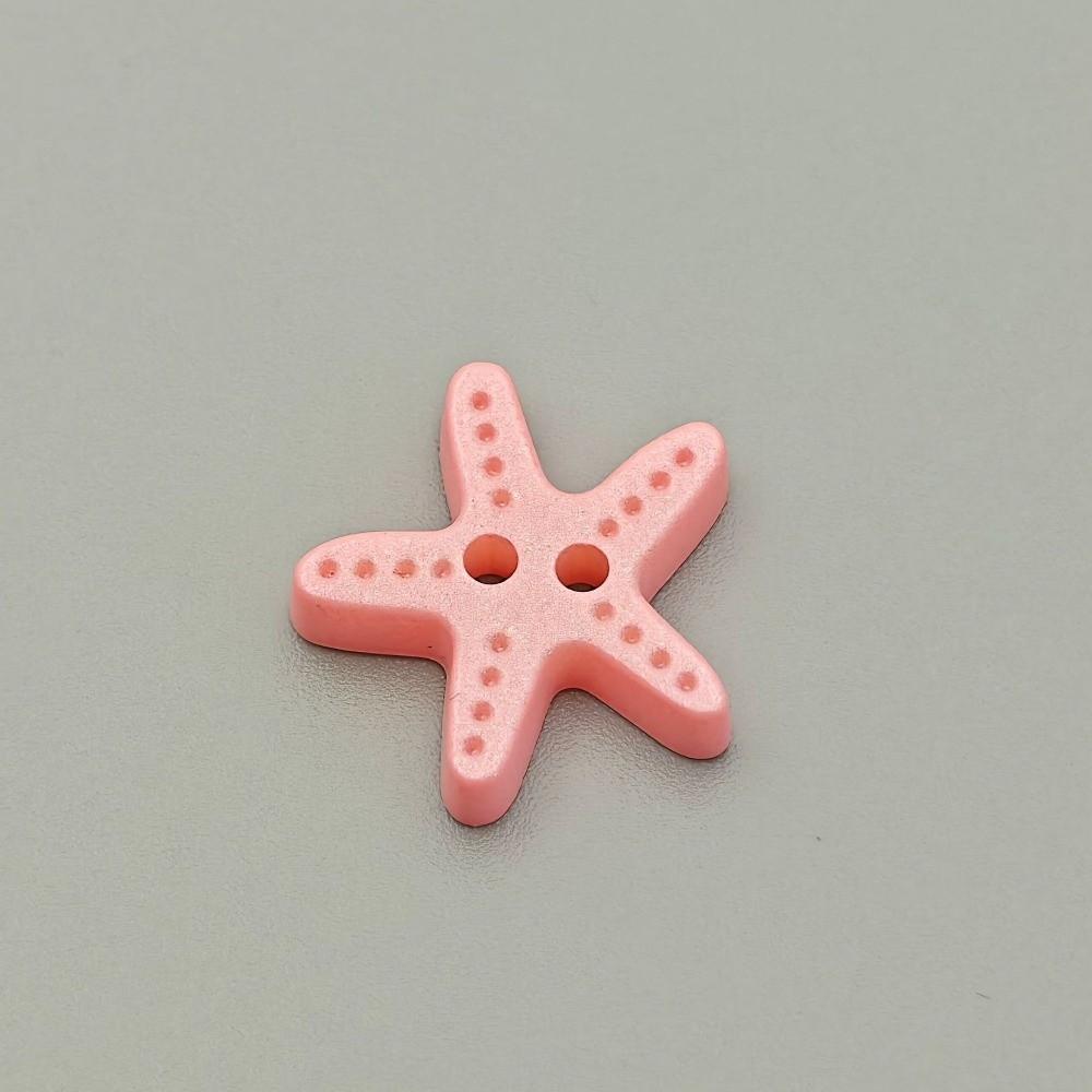 40pcs Cute Starfish Buttons Colorful DIY Buttons Imitation Shell Buttons Clothes Accessories