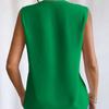 Summer New Pleated V-neck Solid Loose Shirt Women Sleeveless Elegant Casual Woman Blouse Vintage Fashion Office Lady Plus Size Blouses Tops 24716
