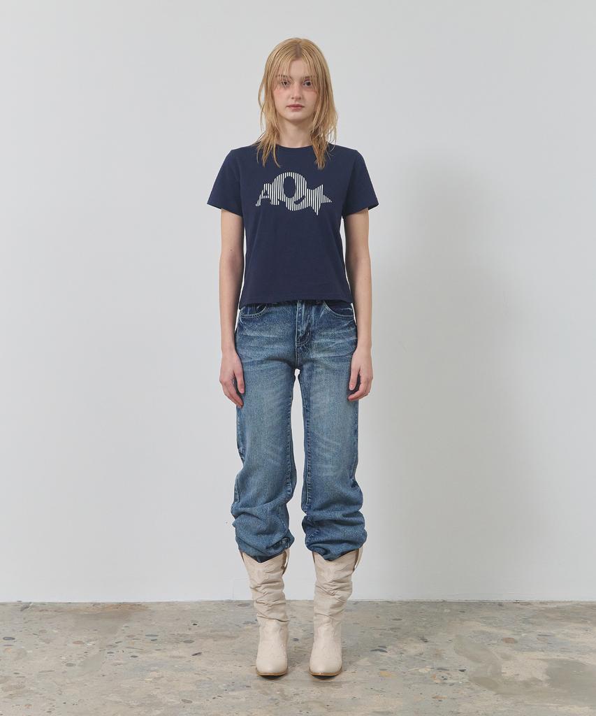 Eikyueikyuhauseukeulleob Star Aq T-Shirt [Navy]