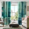 Modern Abstract Rustic Orange Blackout Curtains 2-Pack Living Room Bedroom Decor