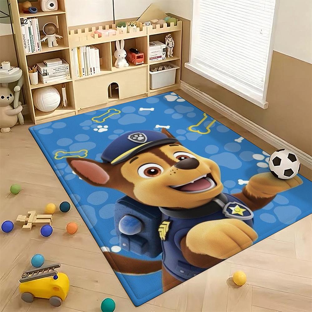 Happy Paw Patrol Pups Theme Rug Thick Nonslip Carpet For Hallway Balcony Study Home Decor Christmas Gift