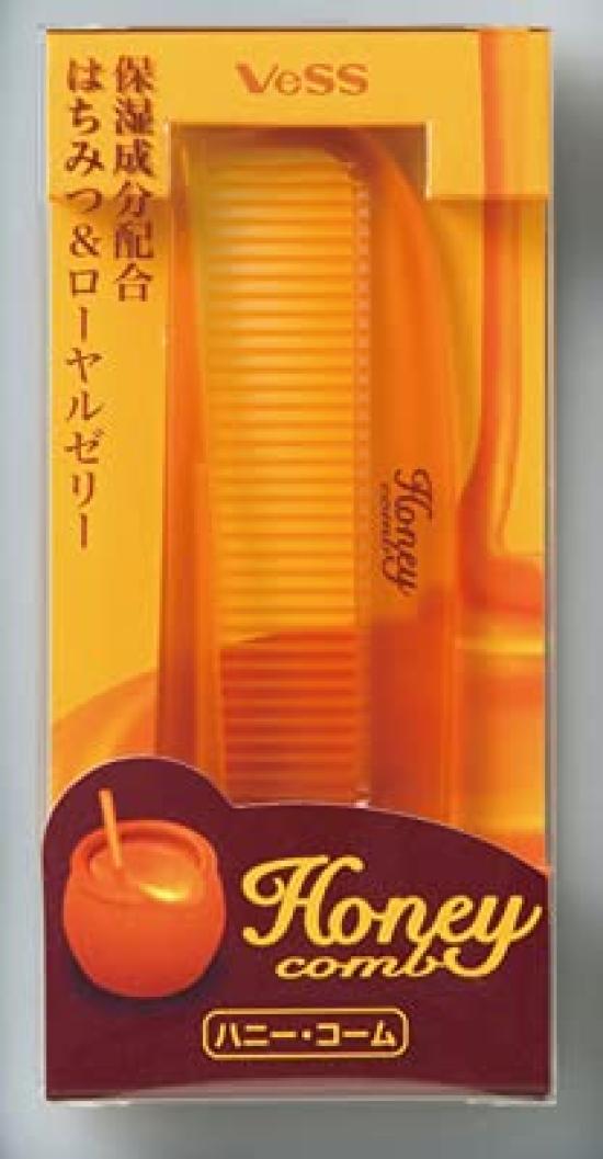 

Vess Складная расческа с увлажняющим эффектом Сделано в Японии H-450 Медовая, Портативная,