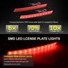 2PCS RED LED Rear Bumper Reflector Light 7E0945105A,7E0945106A For VW T5 Transporter/Caravelle/Multivan 2012 2013 2014 2015 2016