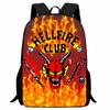 Printed Stragner Things Bag, Strange Things Cartoon Student Light Backpack