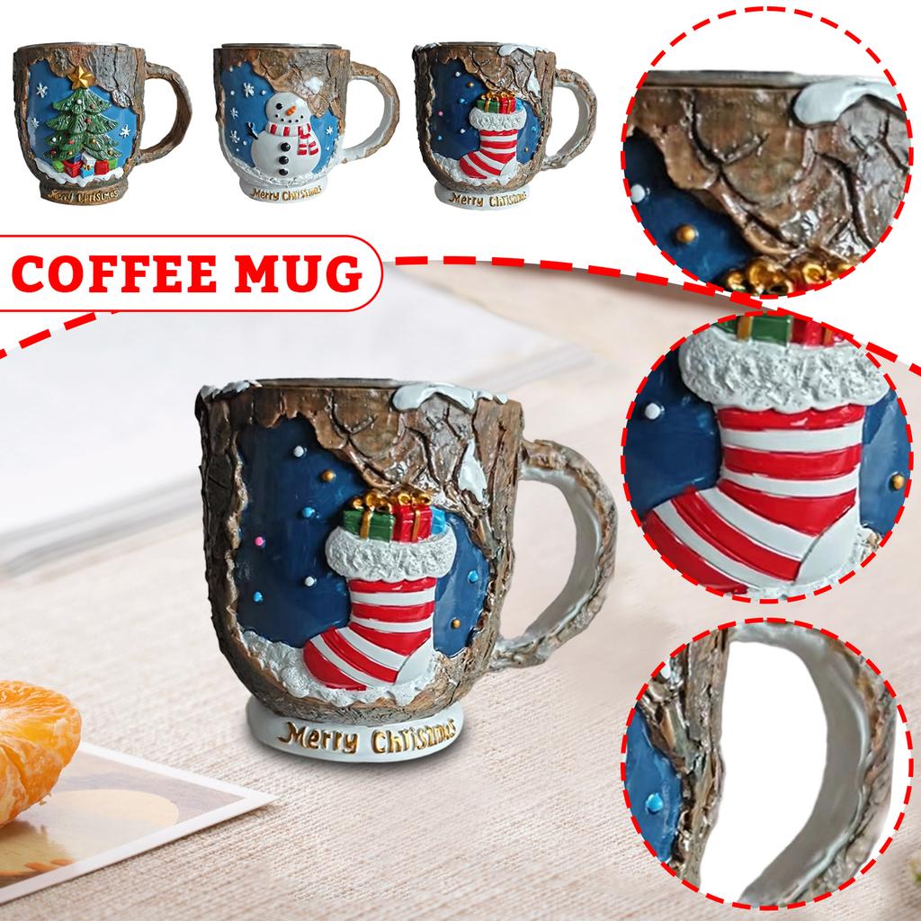 Christmas Themed Series Of Mark Coffee Cups