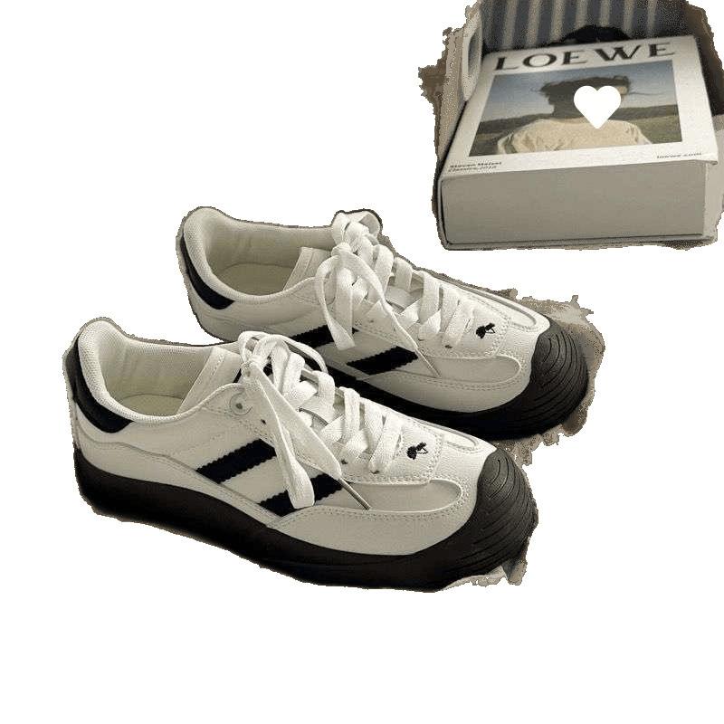 Original Niche Retro German Training Shoes Women's 2025 Summer New Breathable Little White Shoes Versatile Casual Board Shoes Ins Tide