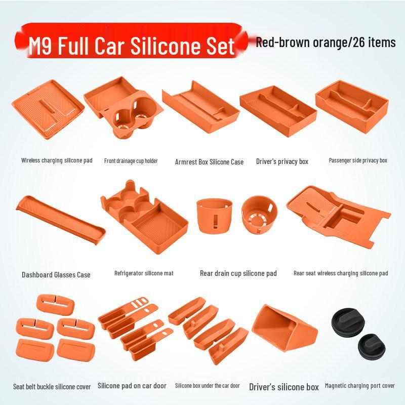 Essential Silicone Mat Set for AITO M7, M8, M9 Interior Decoration - Fits 26 Models