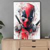 5D DIY Diamond Art Painting Kits for Adults, Deadpool Full Round Crystal Diamond Kits for Beginner for Home Wall Decorate