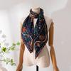 Elegant Women's Versatile Retro Mulberry Silk Scarf: High-End, Warm, and Decorative Shawl