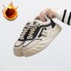 Winter Casual Chunky Platform Sneakers for Women Non-Slip Lace-Up Walking Shoes With Faux Fur Lining Women's Warm Fleece Lined Running Tennis Sneakers