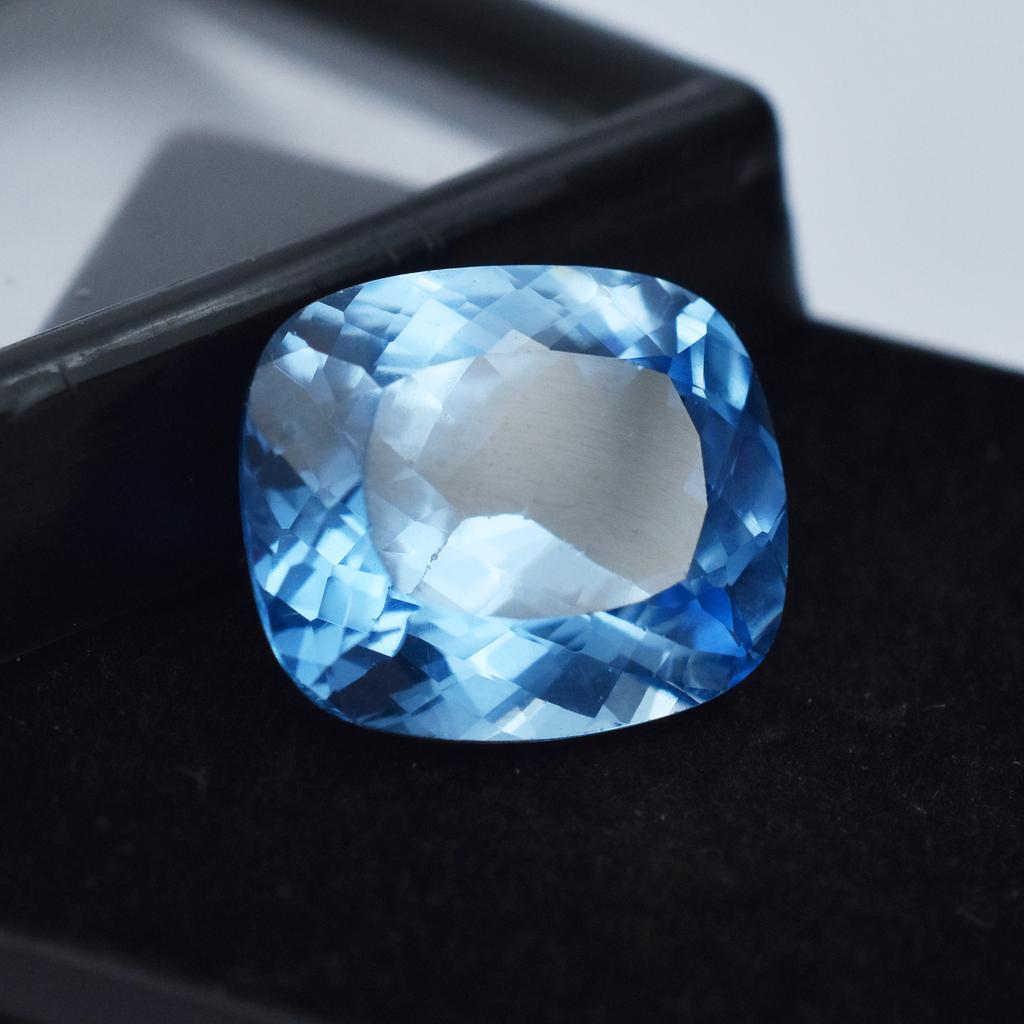 Natural Blue Sapphire 20.45ct Cushion Cut Certified Loose Gemstone