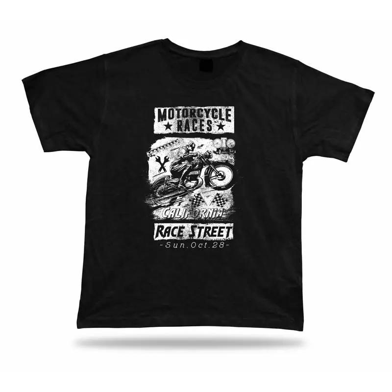 Tshirt Tee Shirt Birthday Gift Idea Motorcycle Street Race California Sport Bike