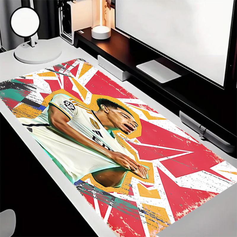 Kylian Mbappé Theme Premium Non-slip Mouse Pad with Stitched Edges,Durable Rubber Material,for Desktop & Gaming Great Gifts