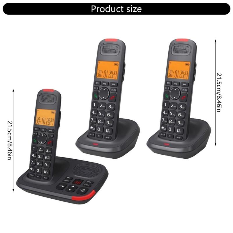 DECT Cordless Phone Expandable With 2 Handsets Telephont For Multi Room Communication And Easy Installation