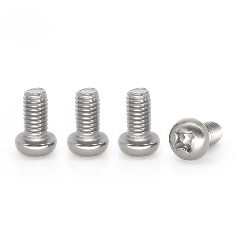 10 PCS M1 M1.2 M1.4 M1.6 M2 M2.5 M3 M4 M5 M6 M8 X 3 4 5 6 8 10 12-50mm TA2 GR2 Titanium Button Phillips Pan Head Screw Bolts