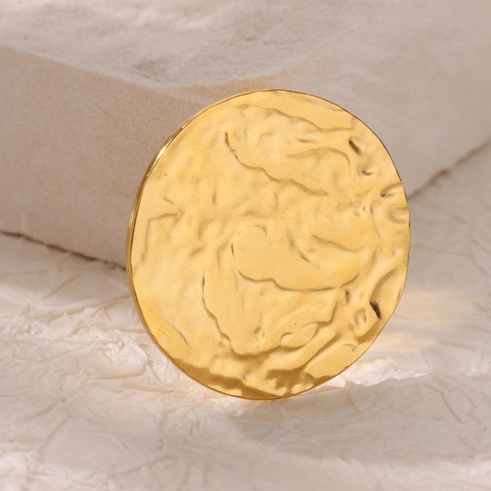 Double Heart Rings For Women Gold Color Stainless Steel Open Adjustable Ring Female Fashion Party Wedding Aesthetic Jewelry Gift