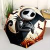 1 Auto Open Jack Skellington, Halloween Themed Colorful 8-rib Portable Umbrella for Men and Women, A Compact Commuting Companion Suitable fo