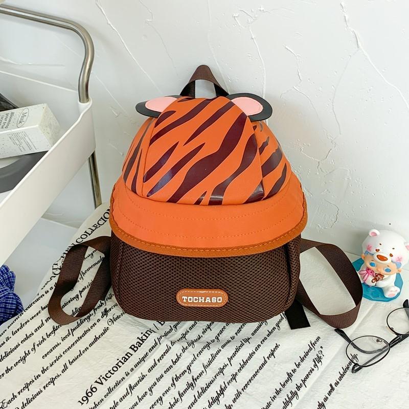 Cotton Children Preschool Backpack Cartoon Fruit Hat Durable Stitching School