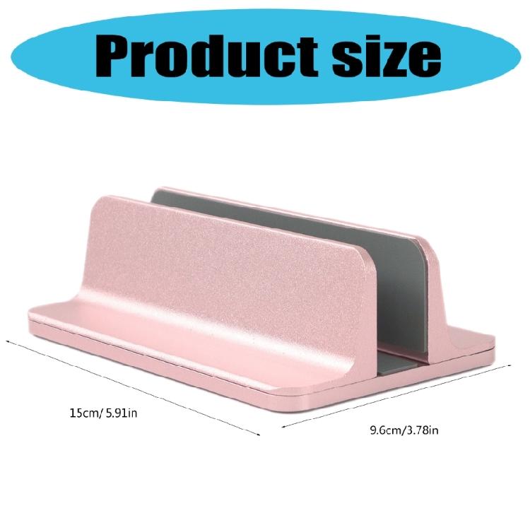 Aluminum Vertical Laptop Stand Desktop Stand Holder Adjustable Dock Space Saving Laptop Stand for Desk Laptop Notebook