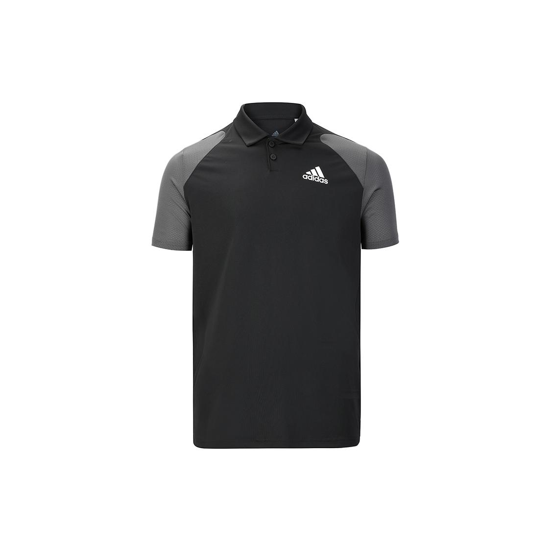 Adidas Polo Shirts Men s Black Polo Collar Moderate Straight Fit GL5437 M