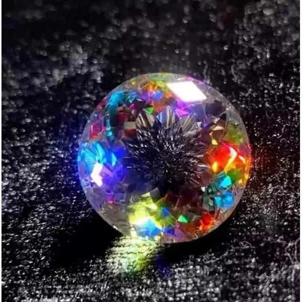 VVS Rainbow Color Mystic Topaz Round Natural 50-52 Ct Certified Loose Gemstone