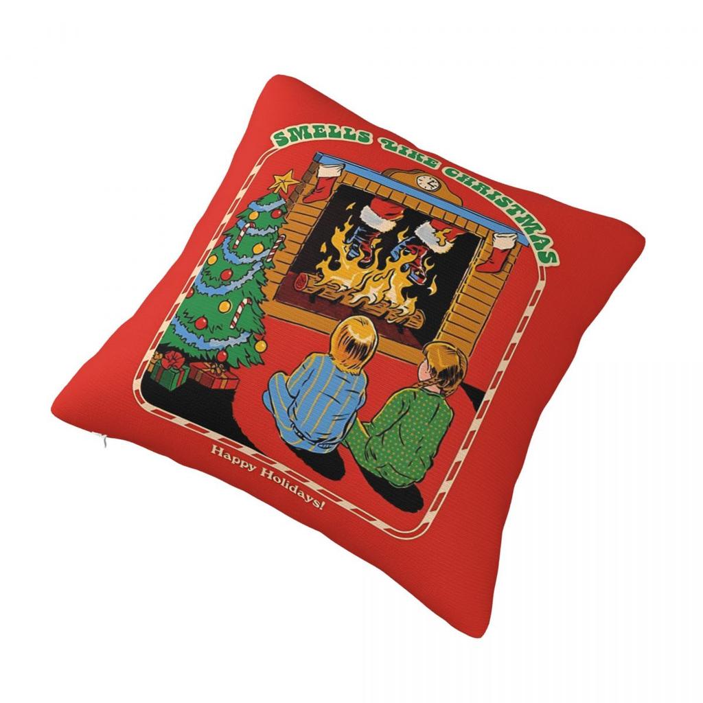 Christmas Humor Pillow Cover Soft Pillow Case Cushion Cover Vintage Printed Pillowcases For Sofa Car Home Decor