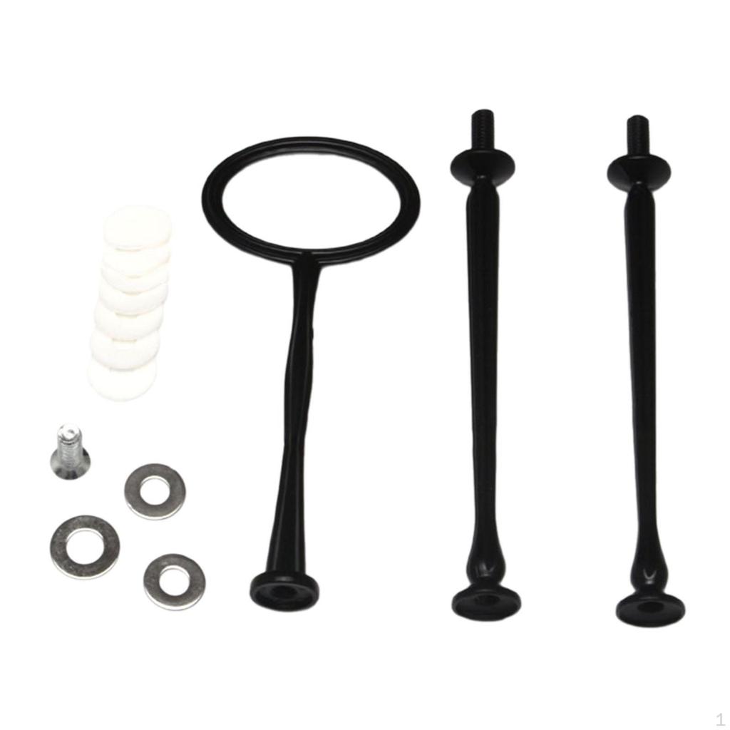 Βάση Πιατέλας Κέικ Χειρολαβή 3 Όροφων Στρογγυλή Μεταλλική Βάση Βαρέως Τύπου Εξαρτήματα Φρούτων