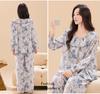 Women's Cotton Silk Chinese-Style Pajamas Set - Breathable, Comfortable, Doll Round Neck, Perfect for Spring and Summer.