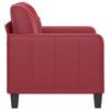 Armchair Burgundy 60 Cm Faux Leather