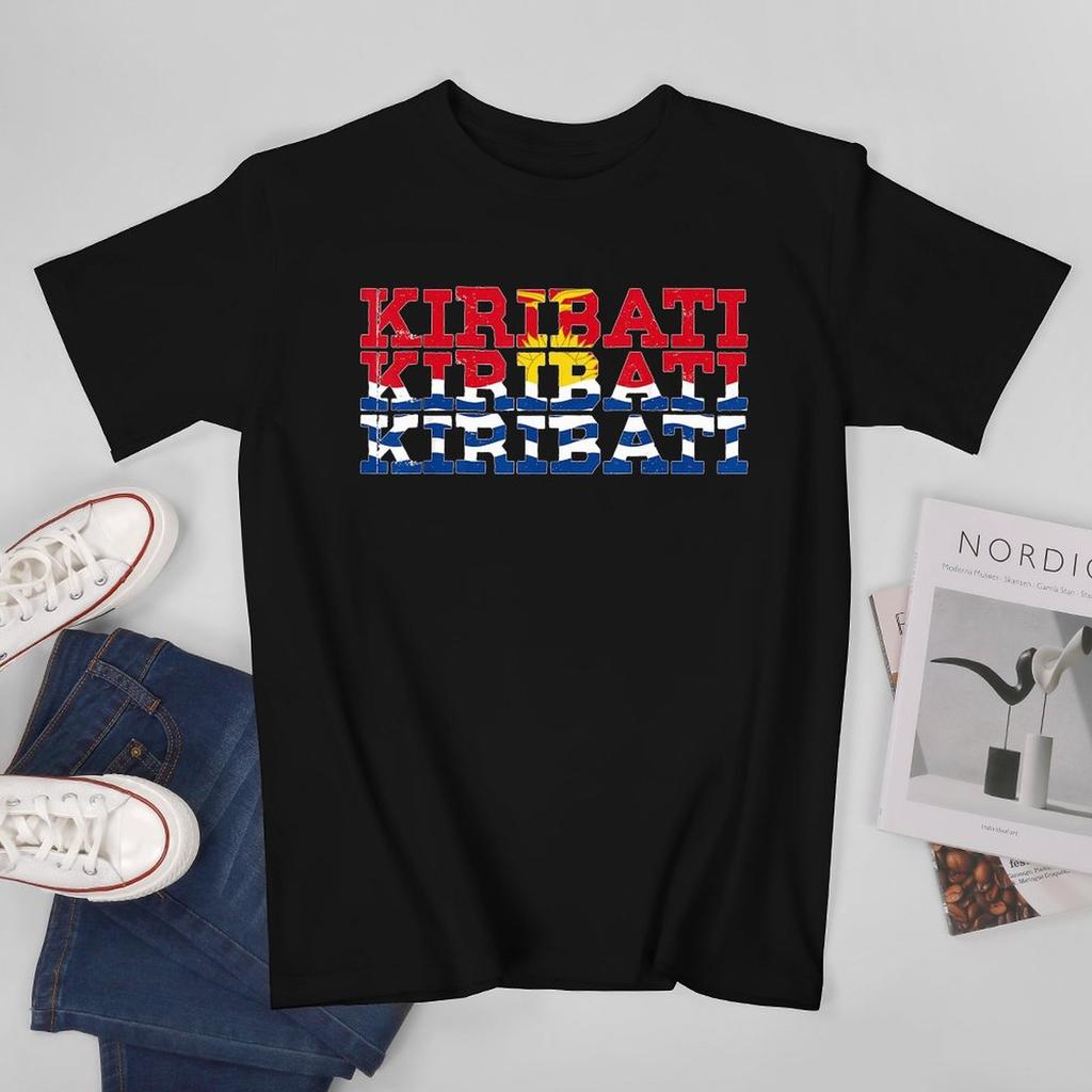 Unisex Tshirt Kiribati Flag Cool Fans T Shirt Unisexs Tee 100 Cotton Xs5xl Oneck Tshirt Fashion Short Sleeve