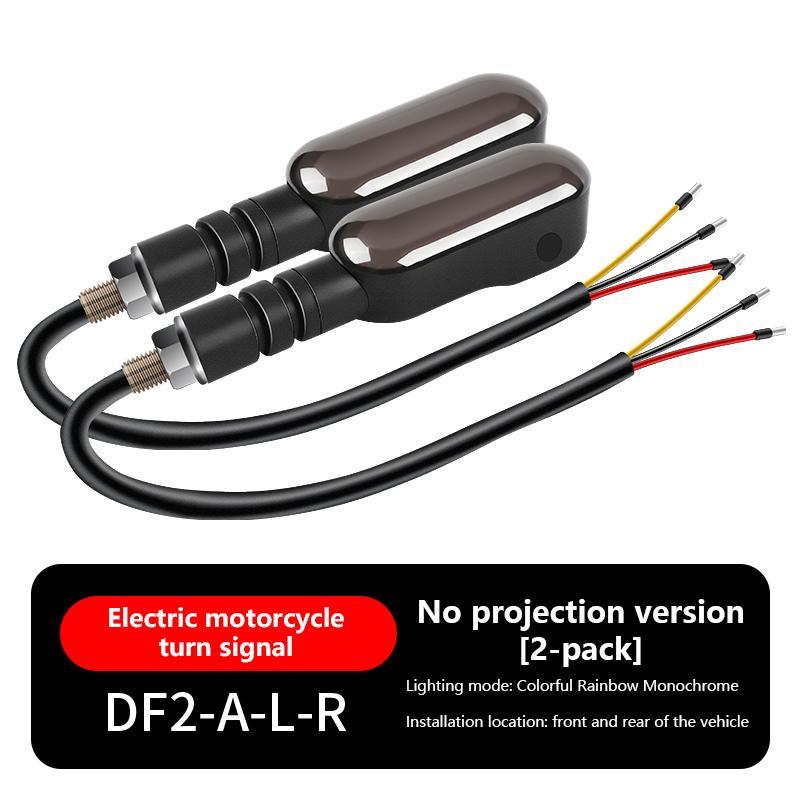 

New Motorcycle LED Turn Signal Light With Steering Projection Motorcycle Flashing Indicator Directional Flasher 27 Lighting Mode