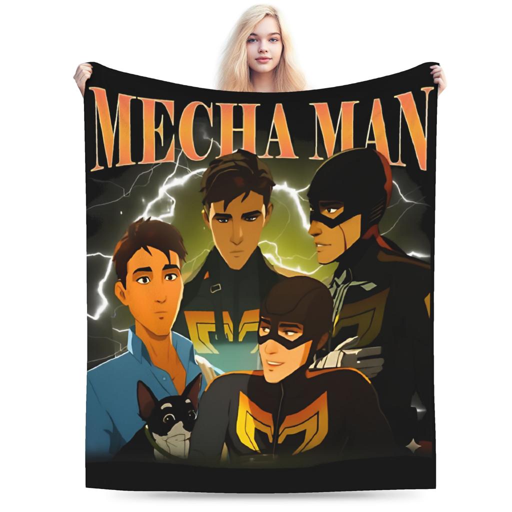 Покрывало для игры Dispatch Blanket Cover Invisigal Водяной Мальчик Шерстяное Пледовое Покрывало Декор для Путешествий на Самолете Ультрамягкое Теплое Покрывало на Кровать